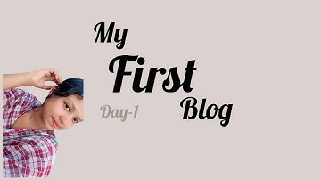 My First Vlog ||Starting My YouTube Journey ✨