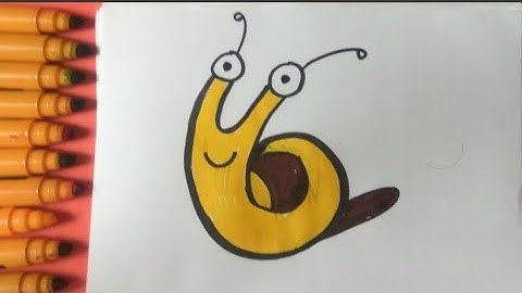 Learn How to turn Number "6" into a Snail.