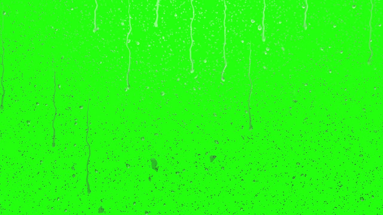 Rain drop green screen  background effect