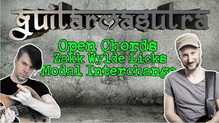 Guitarmasutra Ep2 Songwriting mit Gitarre Stufenakkorde Modal Interchange Zakk Wylde Licks