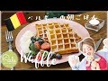 世界の朝ごはん【ベルギー】ワッフル（waffle)(Belgium)