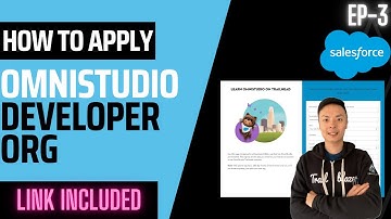 Salesforce Omnistudio 2025 - OmniStudio Developer Org Sign Up | EP3