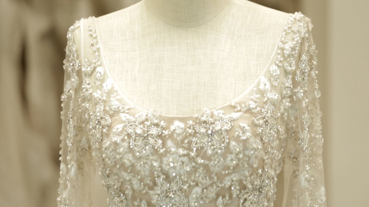 Glamorous Beaded A-line Wedding Dress | March MadDRESS - YouTube