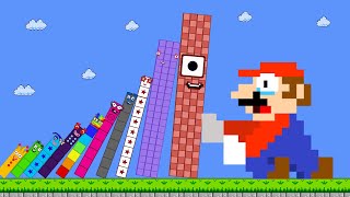 Mario vs the Giant Biggest and Tallest  Number 1 to 1000,000,000 | GM Stories