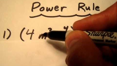 * Simplifying an expression using the power rule of exponents