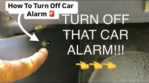 HOW TO TURN OFF CAR ALARM! 🚨 EASY - No Key FOB Needed! (2024 UPDATED)