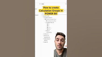 Do you know how to create calculation groups in #powerbi ?