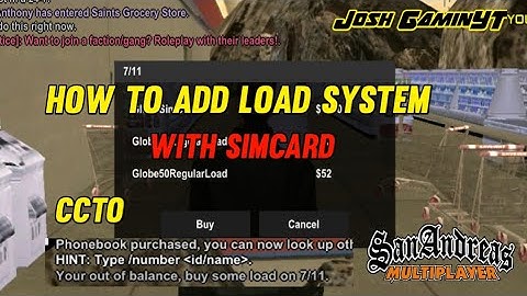 HOW TO ADD LOAD SYSTEM WITH SIMCARD CCTO [GTA SAMP]