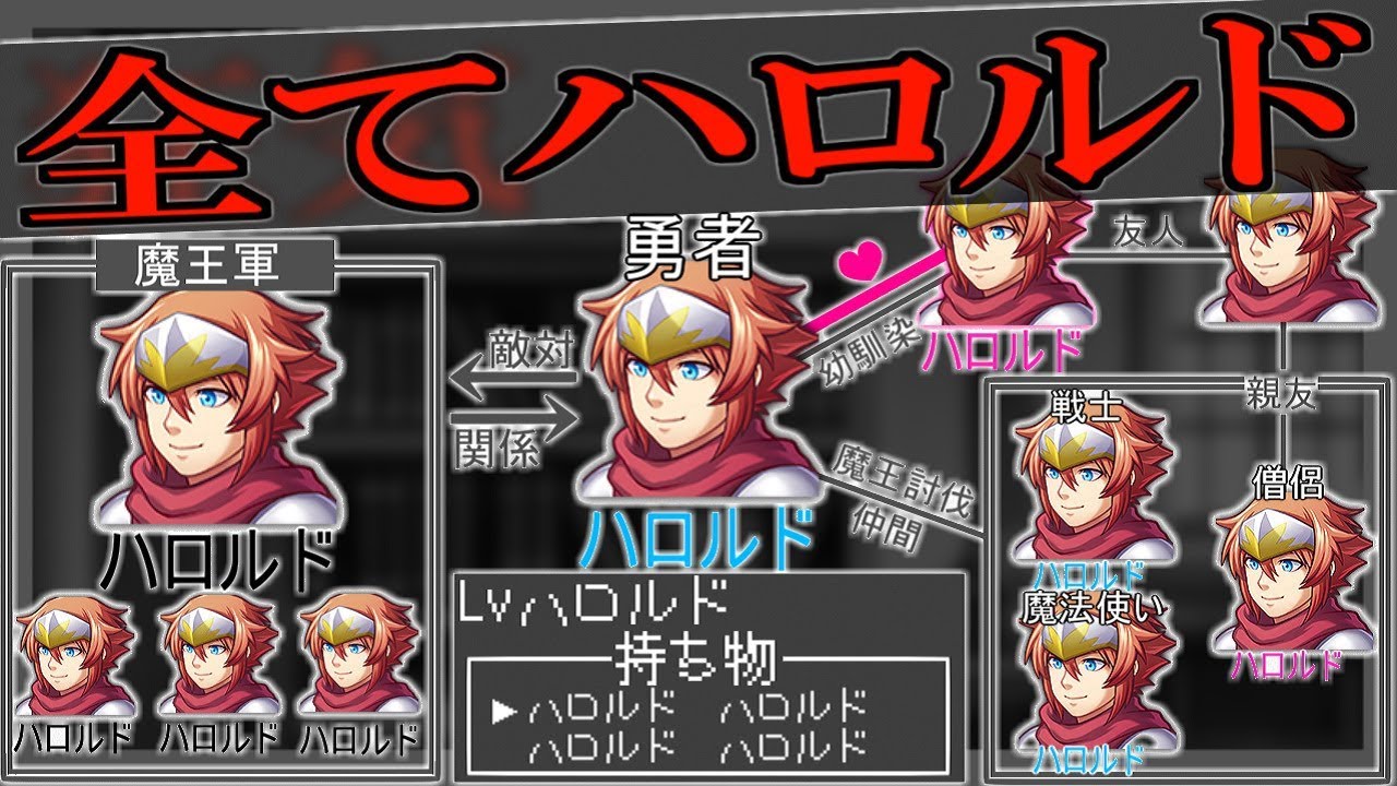フリーゲーム実況 武器も防具も登場人物も ハロルド なrpg Youtube