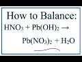 Balancing Chemical Reactions Concepts