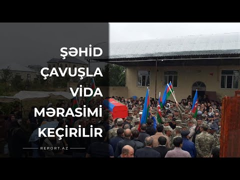 Şəhid çavuşla vida mərasimi keçirilir