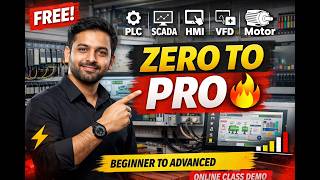 PLC SCADA HMI VFD Demo Class Beginner to Advanced | Book Demo Now +91 99534 89987