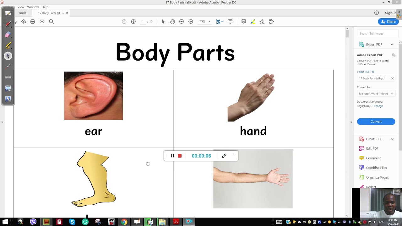 BODY PARTS - YouTube