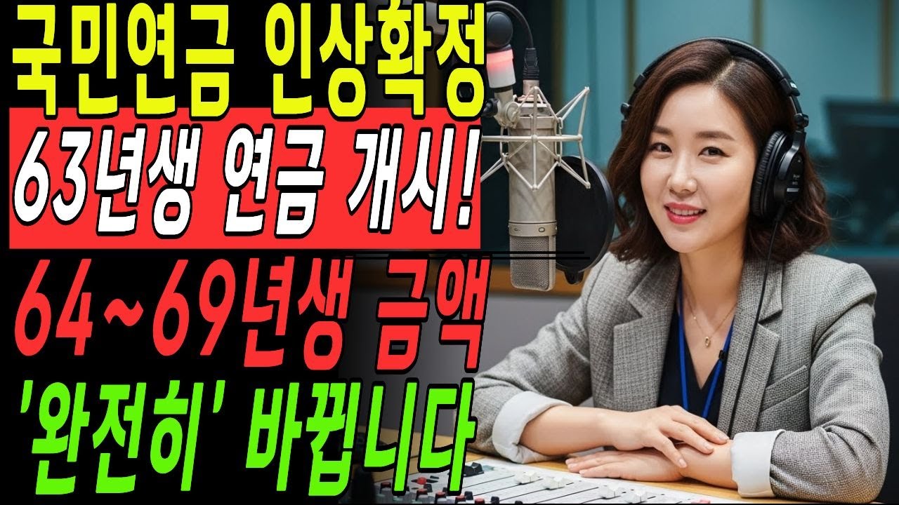 (속보)2026년 국민연금 인상확정,62년~69년생 필수시청! 내년부터 연금 판이 달라집니다 | 노후지혜 | 노후대비 | 시니어경제 | 노후지원금관리 | 오디오