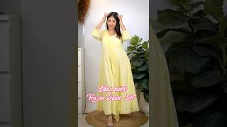 Me teri queen  || Libas kurta set try on transition haul || #shorts #ytshorts