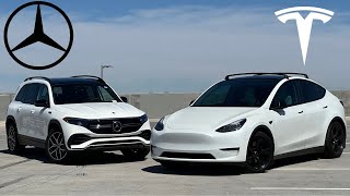 Mercedes Benz EQB 350 vs Tesla Model Y Comparison