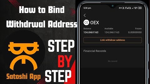 How to bind withdrawal address on Satoshi App || Step by Step || OpenEX withdrawal address