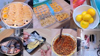 kegiatan irt .buat dimsum Dan pangsit buat di bawa ke kampung ,cuci baju unboxing kacamata