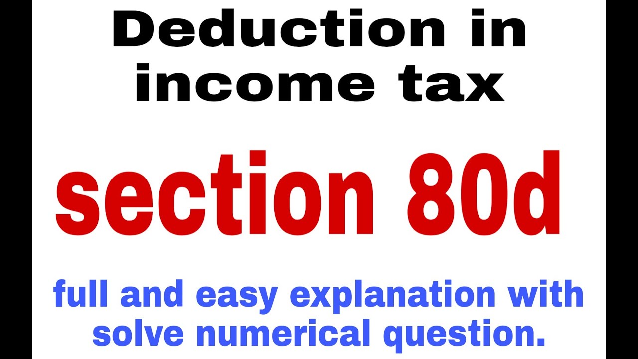 80d Tax Exemption List