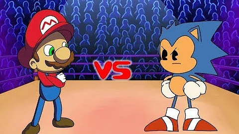 Mario vs Sonic - Cartoon Rap Battles