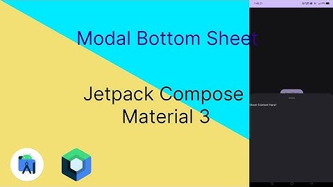 Sambavam At 09:04:2023 - Modal Bottom Sheet Jetpack Compose Material 3 | Kotlin | @BashPSK