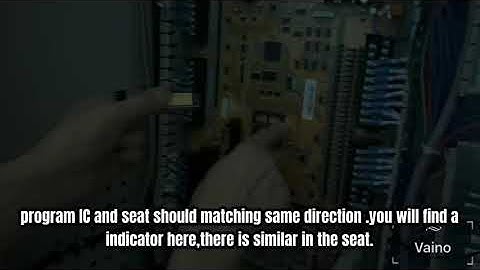 How to put program IC for techmation controller