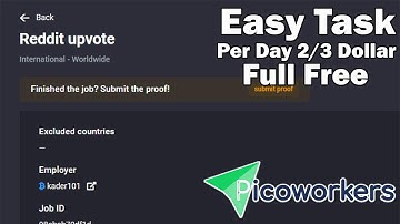 Reddit Upvote Easy Task picoworkers and Reddit complete account create || Daily Earning