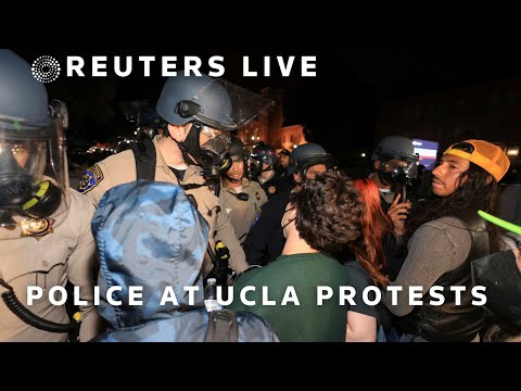 LIVE: Police arrive at UCLA protest camp after clashes