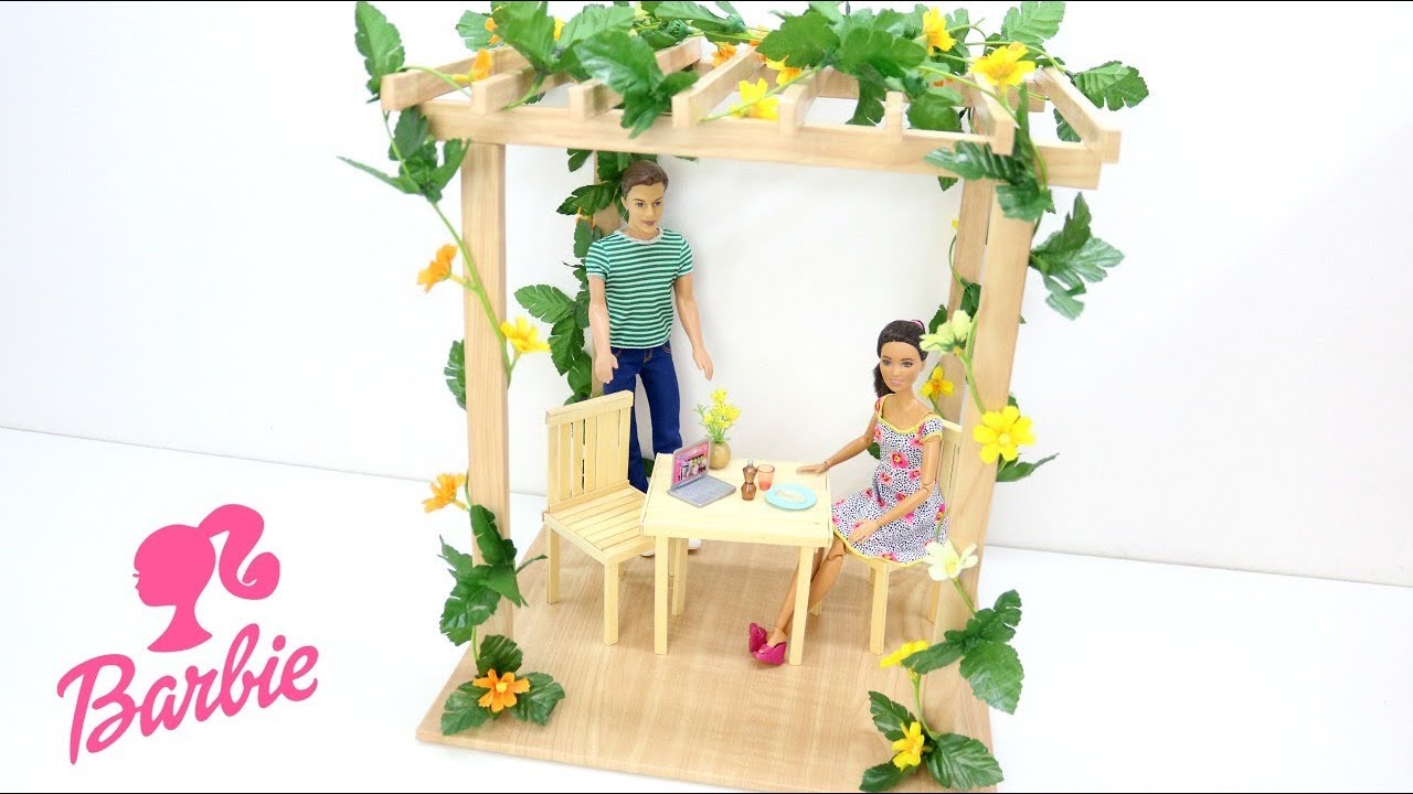 COMO FAZER UM PERGOLADO PARA O JARDIM DA SUA BARBIE