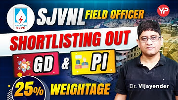 25% weightage of GD & PI | SJVNL Executive Trainee Interview Schedule out
