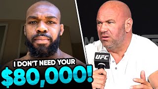 Jon Jones reveals he REFUSED $80,000 from sponsorship opportunity, Dana White RESPONDS to Nate Diaz News