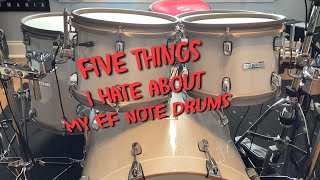 5 things I hate about my Ef Note drums #electricdrums