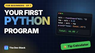 Python for Beginners #1: Build Your First Program in 4 Minutes