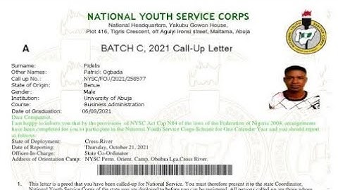 How To Download and Print Your NYSC Call-up Letter