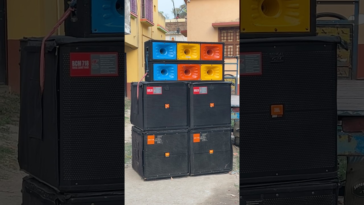 Saraswati Puja Special jbl dj Setup ❤️‍🔥😍 4bass 2 twitter | unique dj setup 