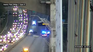 All northbound lanes of Dames Point Bridge closed due to fatal crash