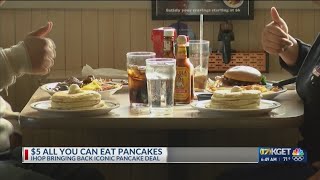 IHOP brings back all you can eat pancakes for $5 deal