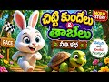 🐰 కుందేలు vs 🐢 తాబేలు కథ | పిల్లల కోసం నీతి కథ and 🐰 Chitti Kundelu Story in Telugu |  for kids 