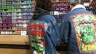 Denim - Graffiti Art on Denim Jackets 
