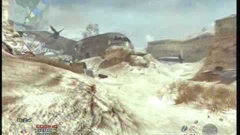 Modern Warefare 2-Amazing Cross Map Throwing Knife Kill