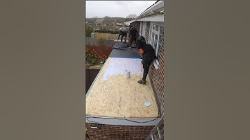 How to replace a felt flat roof and install an EPDM one piece rubber system 🔥