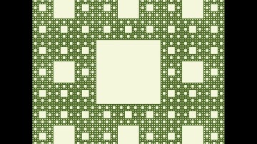 Sierpinski carpet  #fractal #sierpinski #sierpinskicarpet #python #pygame #cantorset #square