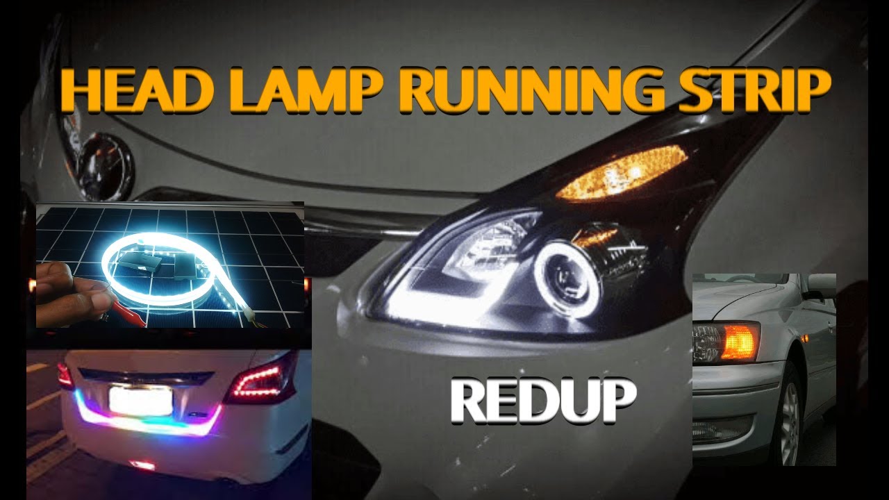 CARA MEMPERBAIKI LAMPU  LED MOBIL  STRIP BERJALAN AREA 