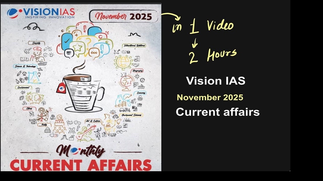 November 2025 Vision IAS monthly magazine Polity Current affairs for ...