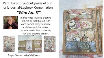 Part 23 "Who Am I?" Lapbook/Journal Series:  Lapbook page 6 "3 pocket flip out"
