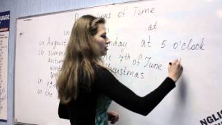 Prepositions of time in, on, at /Юлия Ерофеева/