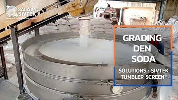 Tumbler Screening Machine for grading Den Soda at renowned chemical manufacturing company