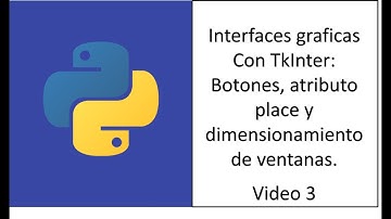 Botones, Atributo Place y Dimensionamiento de Ventanas. Python: Interfaces gráficas con TkInter.