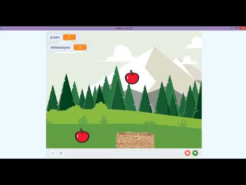 Kodlama ile Elma Toplama Oyunu Yapma Mblock 5  Scratch