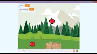 Kodlama ile Elma Toplama Oyunu Yapma Mblock 5  Scratch screenshot 4